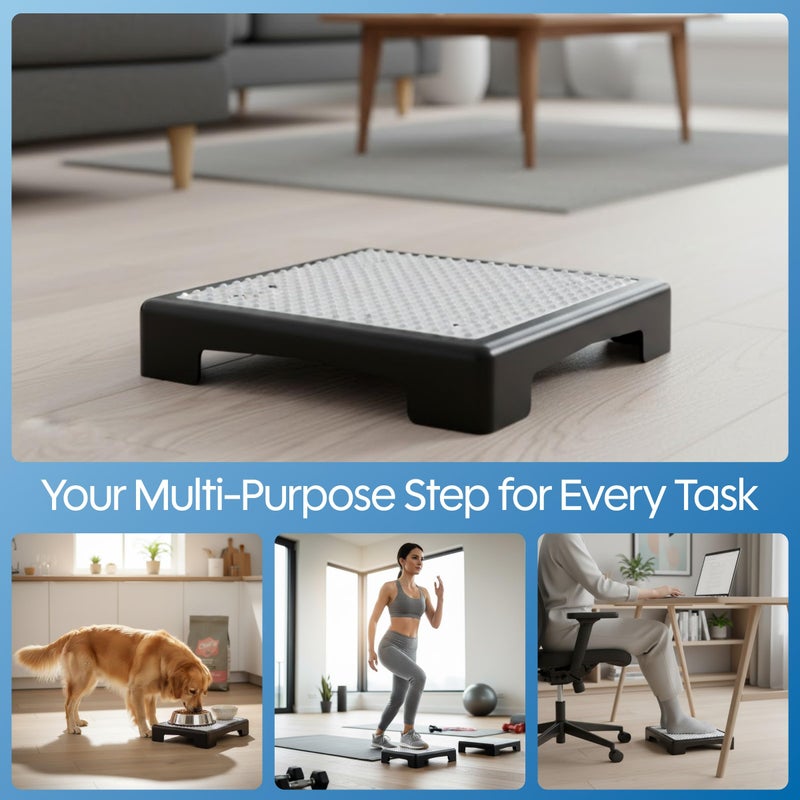 Bluestone Step Stool - Indoor and Outdoor Platform Stepping Stool with Slip-Resistant Top and 250-Pound Capacity - For Cars, Bed, and More by Bluestone - Image 4